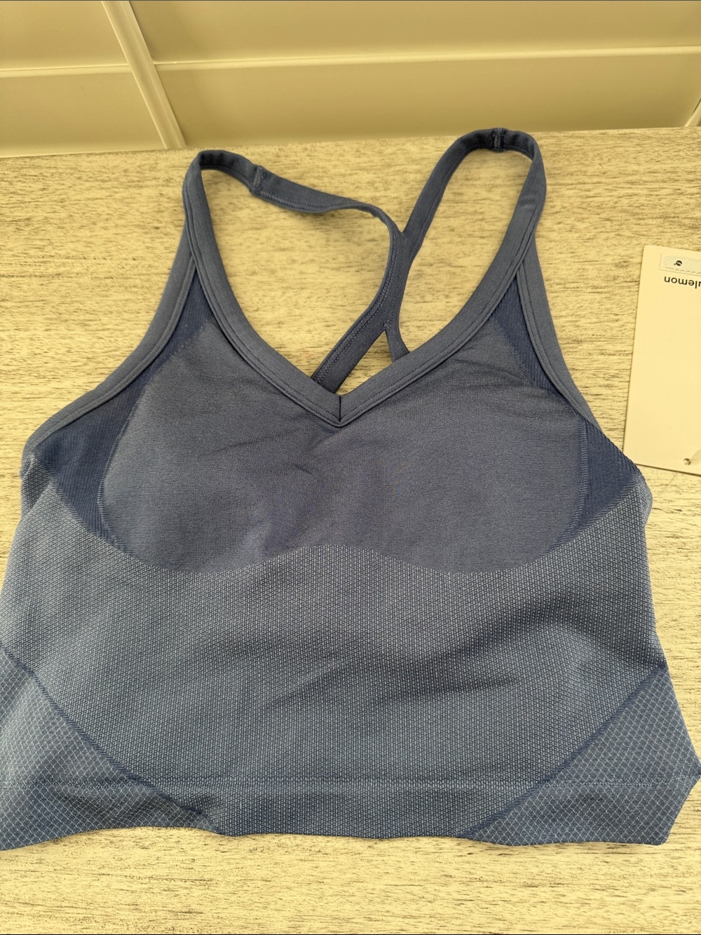 lululemon athletica Navy Blue V-Neck Strappy Sports Bralette